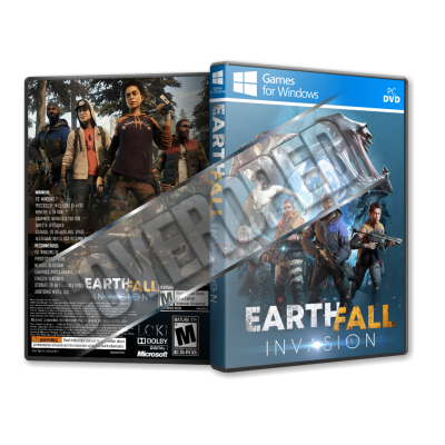 Earthfall Invasion Pc Game Cover Tasarımı